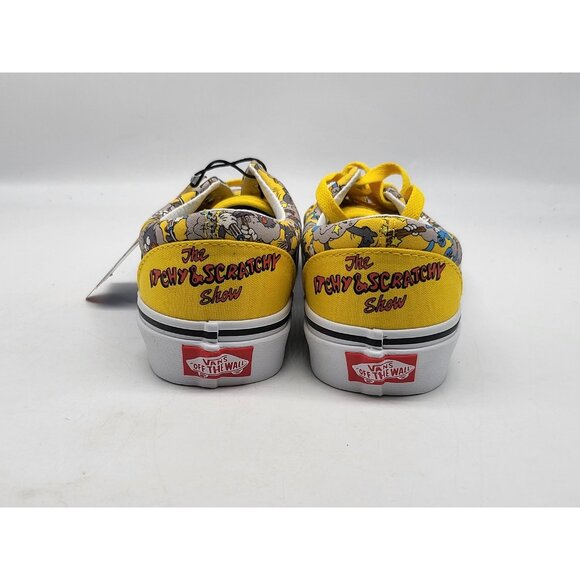 Vans Era Shoes Mens Size 4.5 Womens 6 Yellow Simpsons Itchy Scratchy Krusty Show - Picture 6 of 13
